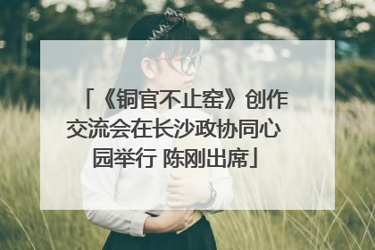 《铜官不止窑》创作交流会在长沙政协同心园举行 陈刚出席