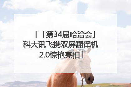 「第34届哈洽会」科大讯飞携双屏翻译机2.0惊艳亮相