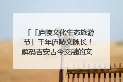 「庐陵文化生态旅游节」千年庐陵文脉长！解码吉安古今交融的文化图谱（图）