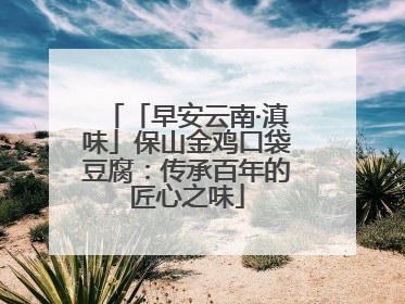 「早安云南·滇味」保山金鸡口袋豆腐：传承百年的匠心之味