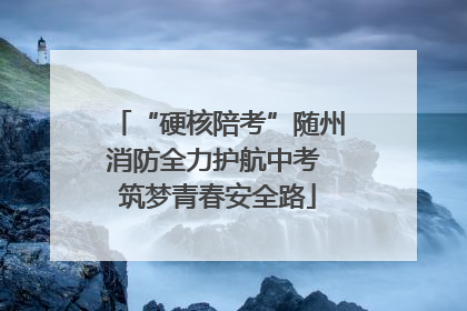 “硬核陪考”随州消防全力护航中考 筑梦青春安全路