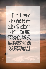 “主导产业+配套产业+衍生产业” 镇域经济创新发展释放强劲发展动能