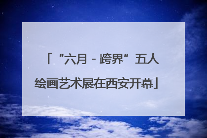 “六月 - 跨界”五人绘画艺术展在西安开幕