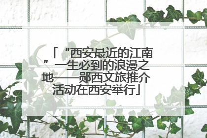 “西安最近的江南”一生必到的浪漫之地——郧西文旅推介活动在西安举行