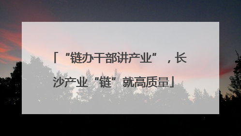 “链办干部讲产业”，长沙产业“链”就高质量
