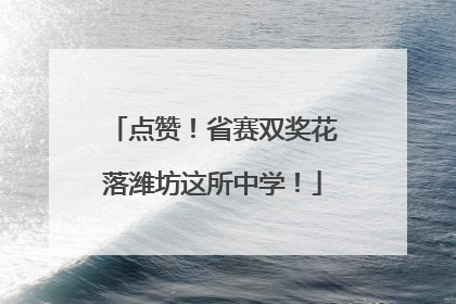 点赞！省赛双奖花落潍坊这所中学！