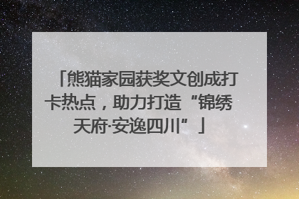 熊猫家园获奖文创成打卡热点，助力打造“锦绣天府·安逸四川”