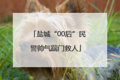 盐城“00后”民警帅气踹门救人