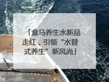 盒马养生水新品走红，引领“水替式养生”新风尚