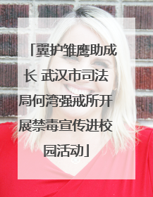 翼护雏鹰助成长 武汉市司法局何湾强戒所开展禁毒宣传进校园活动