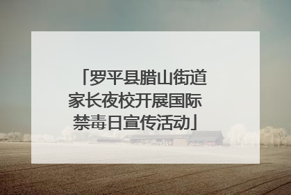 罗平县腊山街道家长夜校开展国际禁毒日宣传活动