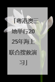 粤港澳三地举行2025年海上联合搜救演习