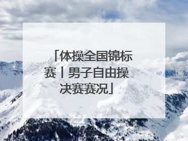 体操全国锦标赛丨男子自由操决赛赛况