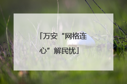 万安“网格连心”解民忧