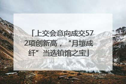 上交会意向成交572项创新高，“月壤成纤”当选镇馆之宝