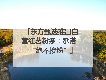 东方甄选推出自营红薯粉条：承诺“绝不掺粉”