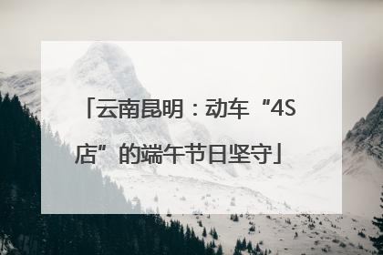 云南昆明：动车“4S店”的端午节日坚守