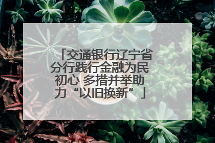 交通银行辽宁省分行践行金融为民初心 多措并举助力“以旧换新”