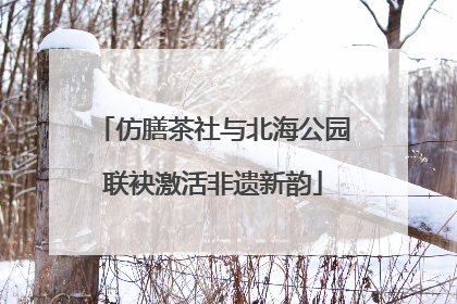 仿膳茶社与北海公园联袂激活非遗新韵