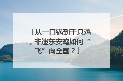 从一口锅到千只鸡，非遗东安鸡如何“飞”向全国？