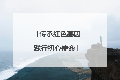 传承红色基因 践行初心使命