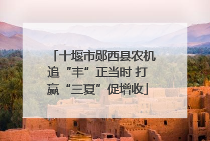 十堰市郧西县农机追“丰”正当时 打赢“三夏”促增收