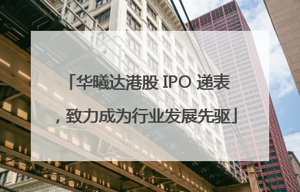 华曦达港股 IPO 递表，致力成为行业发展先驱