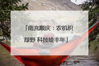 南充顺庆：农机织绿野 科技绘丰年