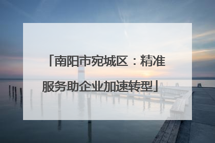 南阳市宛城区：精准服务助企业加速转型