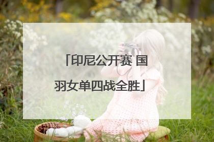 印尼公开赛 国羽女单四战全胜