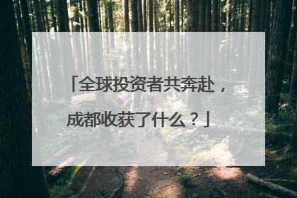全球投资者共奔赴，成都收获了什么？