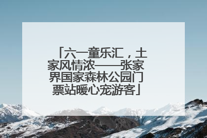 六一童乐汇，土家风情浓——张家界国家森林公园门票站暖心宠游客