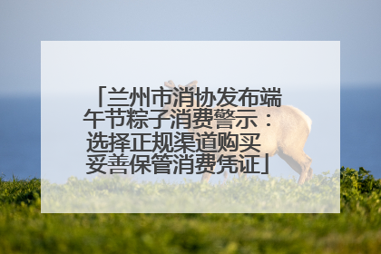 兰州市消协发布端午节粽子消费警示：选择正规渠道购买 妥善保管消费凭证