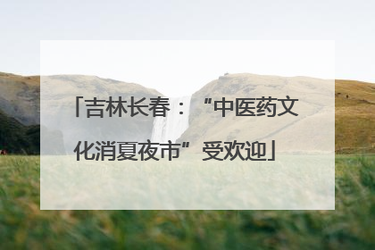 吉林长春：“中医药文化消夏夜市”受欢迎