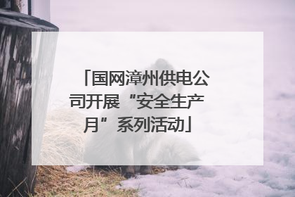 国网漳州供电公司开展“安全生产月”系列活动
