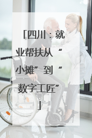 四川：就业帮扶从“小摊”到“数字工匠”