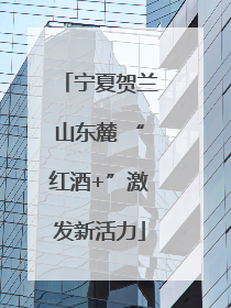 宁夏贺兰山东麓 “红酒+”激发新活力