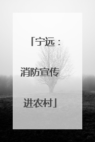 宁远：消防宣传进农村