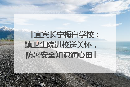 宜宾长宁梅白学校：镇卫生院进校送关怀，防暑安全知识润心田