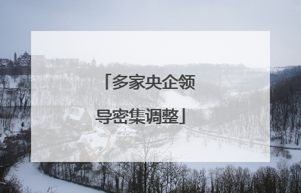 多家央企领导密集调整