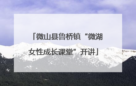 微山县鲁桥镇“微湖女性成长课堂”开讲