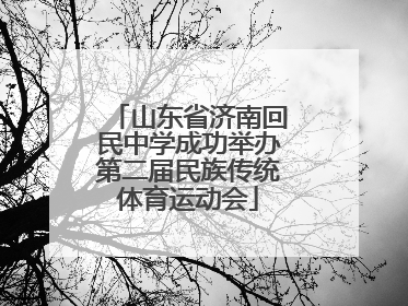 山东省济南回民中学成功举办第二届民族传统体育运动会