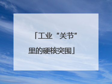 工业“关节”里的硬核突围