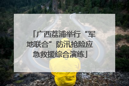 广西荔浦举行“军地联合”防汛抢险应急救援综合演练