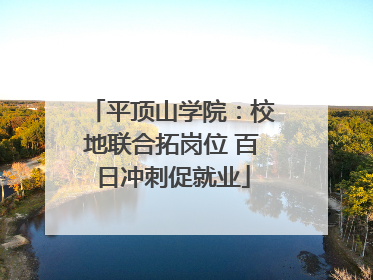 平顶山学院：校地联合拓岗位 百日冲刺促就业