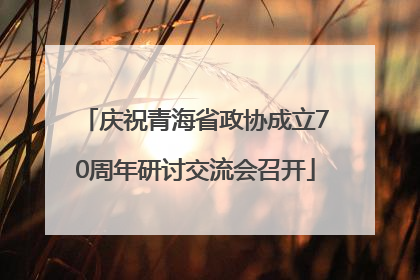 庆祝青海省政协成立70周年研讨交流会召开