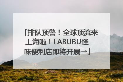 排队预警！全球顶流来上海啦！LABUBU怪味便利店即将开展→