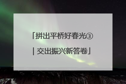 拼出平桥好春光③｜交出振兴新答卷