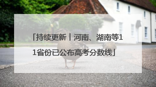 持续更新︱河南、湖南等11省份已公布高考分数线