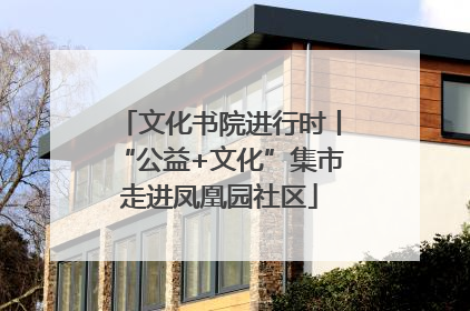 文化书院进行时丨“公益+文化”集市走进凤凰园社区